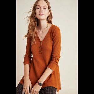 Maeve Anthropologie Eliza Henley Babydoll Tunic